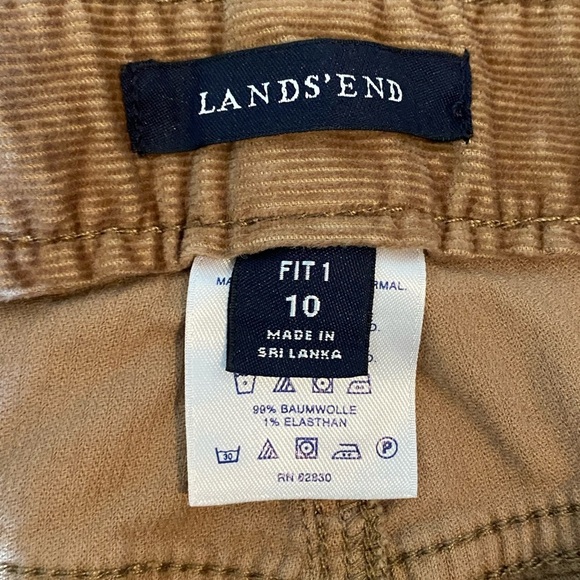 Lands’ End corduroy straight leg pants fit 1 - Picture 2 of 4